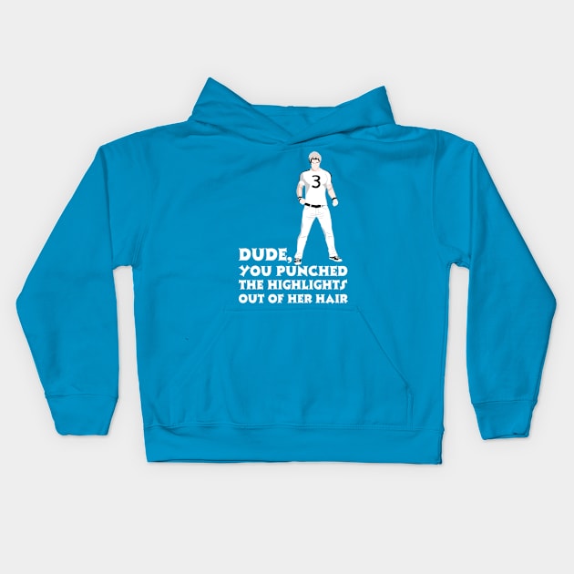 You Punched The Highlights Kids Hoodie by Whitelaw Comics